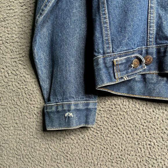 1971-1981 Levi’s Type 3 Little E Trucker's Jean Jacket 38 US Made 70505-0217 - Picture 7 of 11